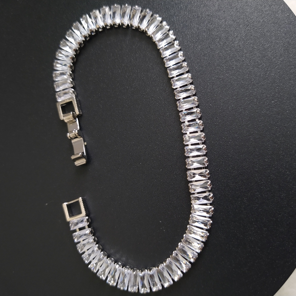 NEW Sterling Silver CZ Tennis Bracelet